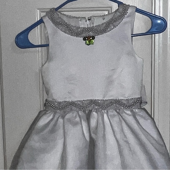 David’s Bridal Girls Dress First Communion Wedding Flower Girl Size 5 White - Picture 2 of 5
